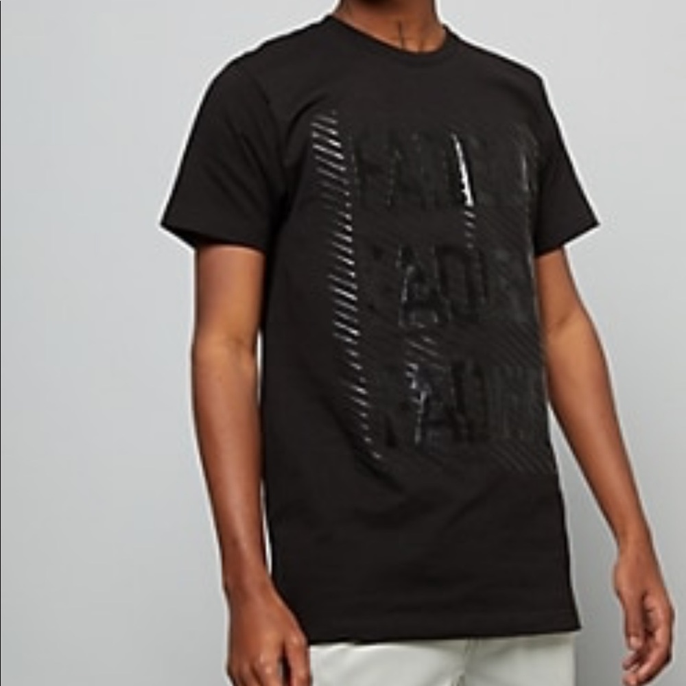 Striped Faded Graphic Tee